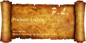 Puches Lujza névjegykártya